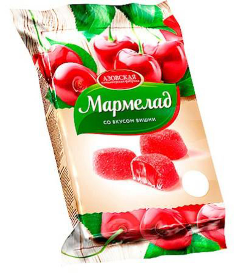 Изображение Мармелад желейный со вкусом вишни 300g