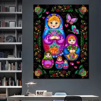Picture of DIY 5D Diamond  Russian Doll Kit Rhinestone Picture