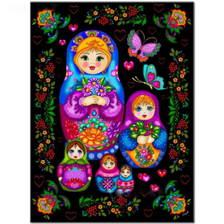 Picture of DIY 5D Diamond  Russian Doll Kit Rhinestone Picture