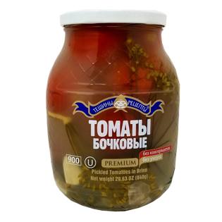 Picture of Teshchiny Recepty - Pickled Tomatoes in Brine Bochkovie 900ml