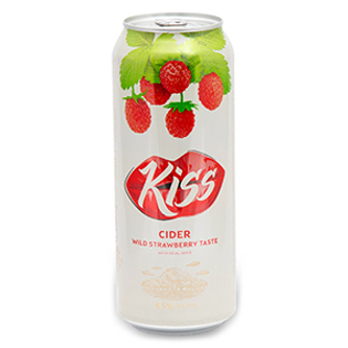Picture of Cider In Can With Wild Strawberry Flavour "Kiss"  4.5% Alc. 0.5L