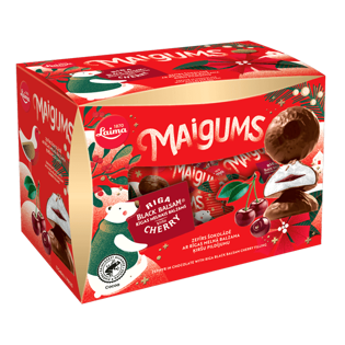 Picture of Marshmallow With Riga Black Balsam Cherry Filling "Maigums", Laima 185g
