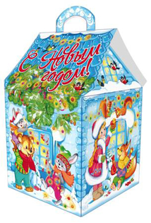 Picture of Packaging House Winter Holidays Cardboard - 1 pcs
