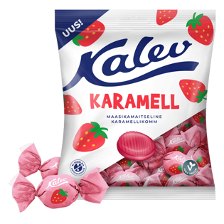 Picture of Kalev - Strawberry Flavoured Hard Boiled Candy 120g