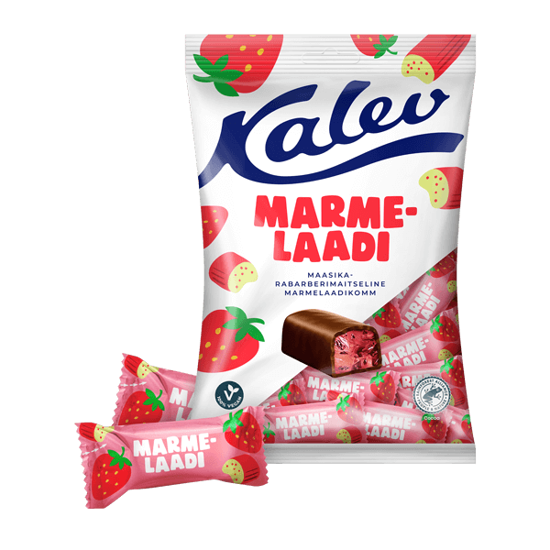 Picture of Kalev - Strawberry Rhubarb Flavoured Marmalade Candy 175g