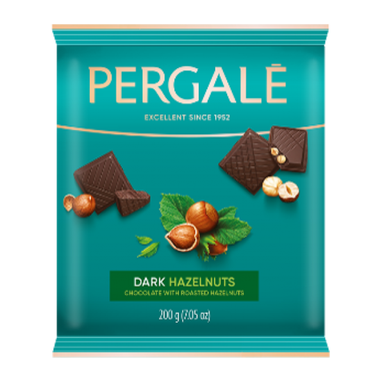 Picture of Pergale Dark Chocolate with Hazelnuts 200g