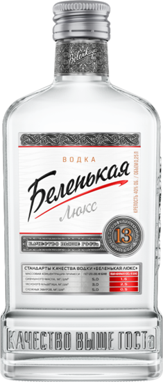 Picture of Vodka Belenkaya, Lux, flask, 0.25 l.