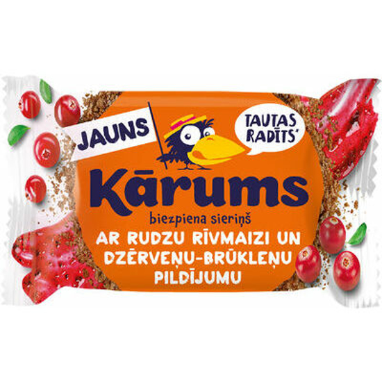 Picture of Glazed Curd Snack With Cranberry, Lingonberry And Breadcrumbs "Karums" 45g