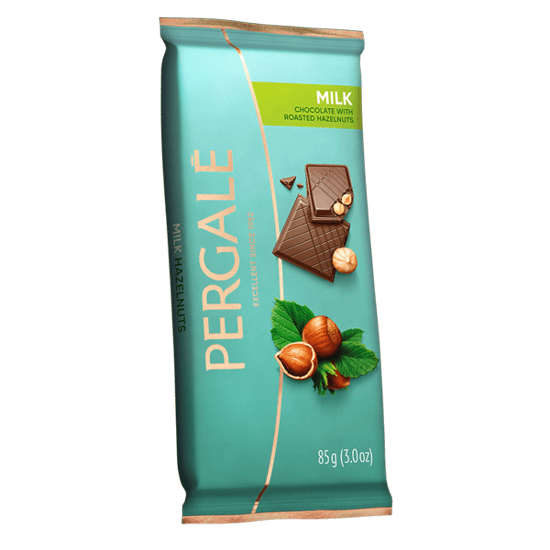 Picture of Pergale Milk Chocolate with Hazelnuts 85g