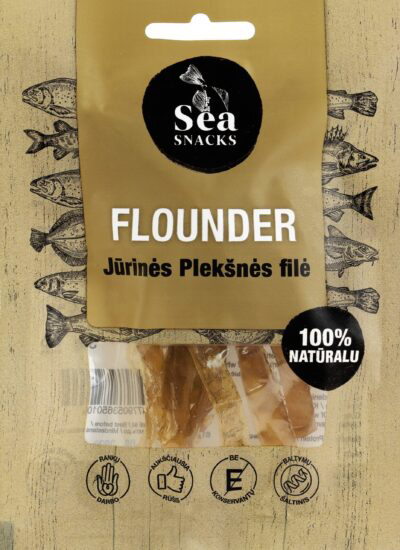 Picture of SEA FISH Dried Flounder (PLEKSNE) Fillets Snack 30g