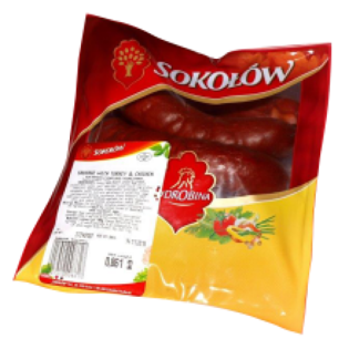 Изображение Соколов - Колбаса с индейкой и курицей кг (~800г)
