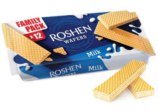 Picture of Wafers With Milk Flavour, Roshen  216g