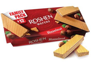 Picture of Wafers With Hazelnut Flavour, Roshen  216g