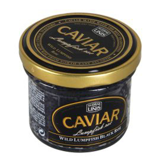 Picture of Silver Fish Capeline Caviar Black Glass 100g