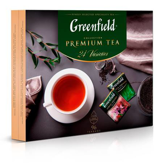 Picture of Greenfield Tea Set of 24 varieties, 96 pcs of 2 g each