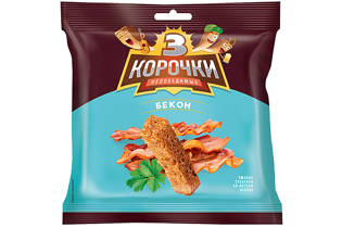 Picture of Crackers "Korochki" with bacon flavor 40g