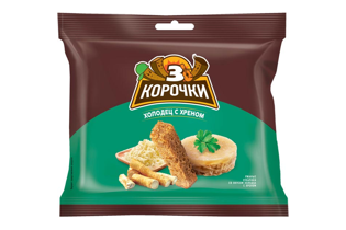 Picture of Croutons "Korochki" with with Brawn and Horseradish 40g - 1 pcs