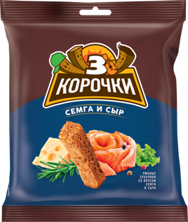 Picture of Croutons "Korochki " With Salmon and Cheese Flavor, 40g