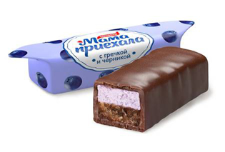 Picture of Sweets Two-layer - buckwheat and blueberry, 200g