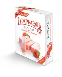 Picture of Pastila Sharmel Strawberry and Cream Flavor 221g