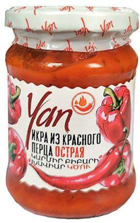 Изображение YAN Икра томатная,острая из вида аджики 250g