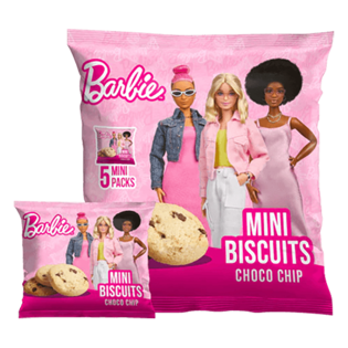 Изображение Мини-печенье Barbie Choco Chip 5x20 г, мультиупаковка