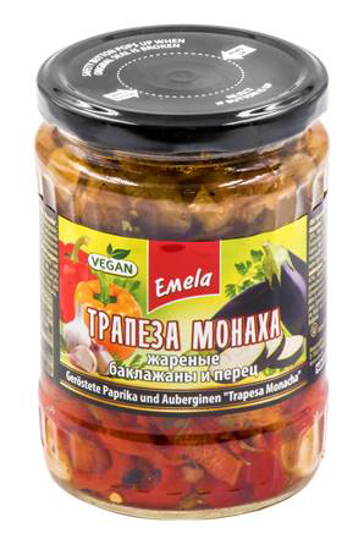 Picture of "Monk's Meal" fried peppers with eggplants 530g