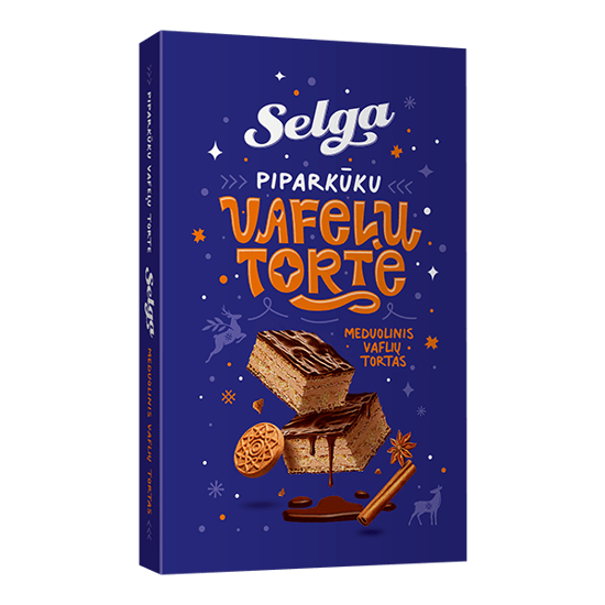 Picture of Christmas Sweets, Gingerbread Wafer Cake "Selga" 300g