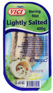 Picture of Herring Fillets, Lightly Salted, Vici 400g