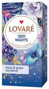 Picture of Tea, Black And Green, Dried Fruit, Flower, Grape Â«1001 Nights TeaÂ», Lovare  48g , 24 tea bags