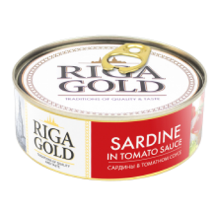 Picture of Atlantic Sardines in Tomato Sauce "Riga gold" 240g