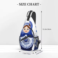 Picture of Matryoshka  Gzhel Crossbody Bag - 1 pcs