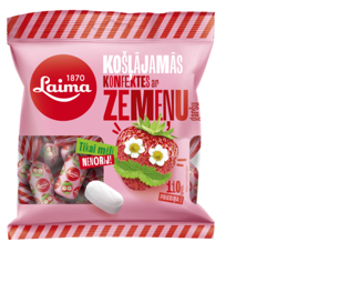 Picture of LAIMA - Strawberry Flavoured Chewing Candies 110g