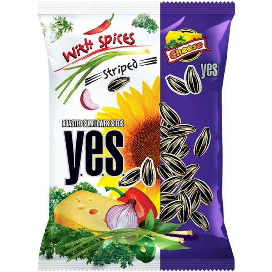 Picture of Y.E.S. - Roasted Striped Sunflower Seeds with Cheese Flavour Spices 150g