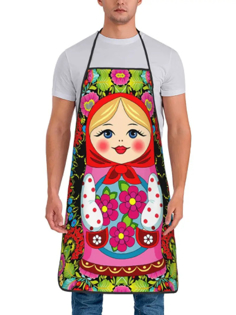 Picture of Russian Nesting Doll Print Apron - 1pcs