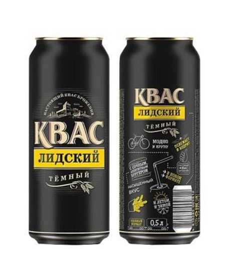 Изображение Квас Лидский Темный 0,5L
