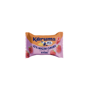 Изображение Творожные батончики KARUMS со вкусом малины, без лактозы, с меньшим содержанием сахара, 40 г