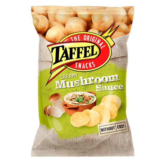 Изображение Taffel - Чипсы со сливочно-грибным соусом 130 г