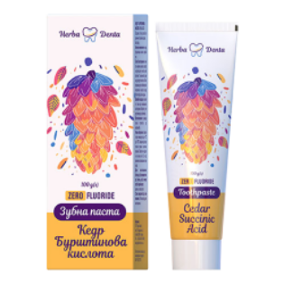 Изображение Зубная паста Herba Denta Кедр и Янтарная кислота 100 г