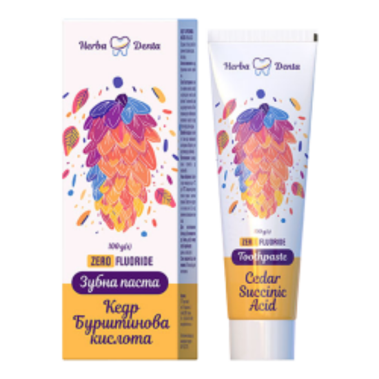 Изображение Зубная паста Herba Denta Кедр и Янтарная кислота 100 г