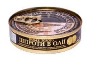 Изображение Копченые рижские шпроты в масле 160г