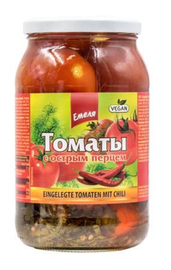 Изображение Томаты Острые 0.9л
