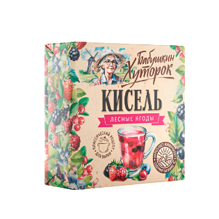 Изображение Бабушкин хуторок Кисель лесная ягода 180g