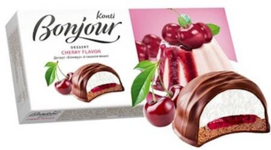 Изображение Konti Десерт Бонжур вкус Вишня232г