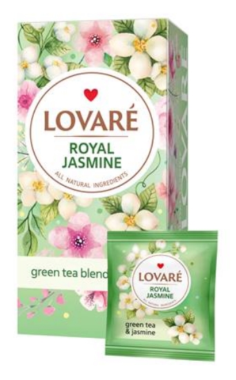 Изображение Lovare  зеленый чай  Королевский с жасмином 24*1,5г