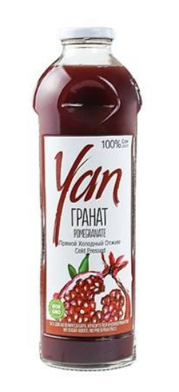 Изображение YAN Сок гранатовый 100% 930ml