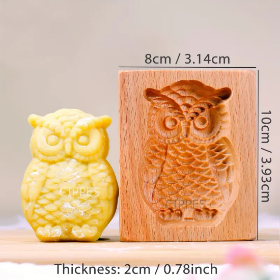 Picture of 3D Wooden Cookie Mold - 1 pcs