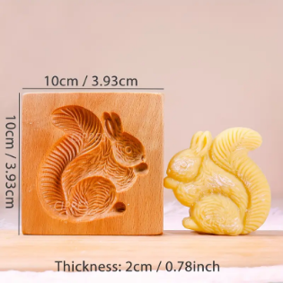 Picture of 3D Wooden Cookie Molud - 1 pcs