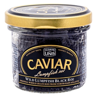 Picture of Wild Lumpfish Roe, Black, Jar, Sudrab Linis 100g