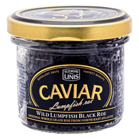 Picture of Wild Lumpfish Roe, Black, Jar, Sudrab Linis 100g
